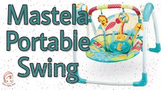 Ayunan Bayi Otomatis  Mastela Deluxe Portable Swing Review [upl. by Aidnac]