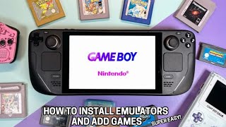 How to Add ROMS to EmuDeck Steam Deck Guide [upl. by Jolynn]