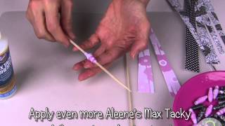 Create Paper Beads with Scrapbook Paper and Aleenes Max Tack Glue [upl. by Aroel829]