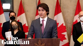 Canadian Prime Minister Trudeau invokes Emergencies Act over protests [upl. by Ennaehr658]