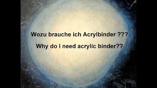 Acrylbinder  wie verwende ich ihn  Acrylic binder  how to use [upl. by Langill920]