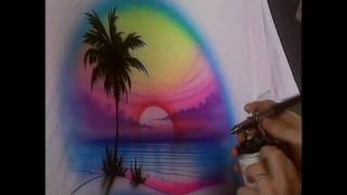 T Shirt Airbrushing part5 [upl. by Melone]