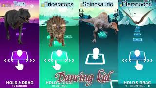 Tiranosaurio rex vs Triceratops vs Spinosaurio vs Pteranodon  coffin dance [upl. by Nitnilc781]