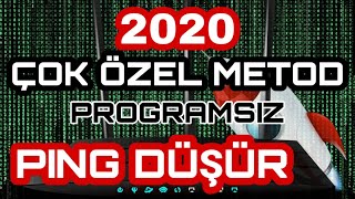 Ping Düşürme 2020 \u00100 YÖNTEM [upl. by Guillermo]