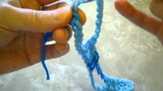 Crocheted Jacobs Ladder Dish Cloth Tutorial Part 1 [upl. by Wendalyn]