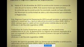 Establecen Régimen Especial de Depreciación y Modifican Plazos de Depreciación Decreto Legislativo [upl. by Aymer]