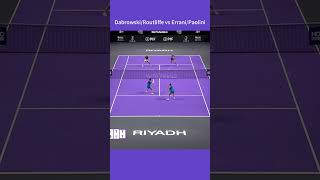 WTA Finals 2024 Doubles R1 DabrowskiRoutliffe vs ErraniPaolini wta highlights tennis [upl. by Ellary]