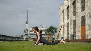 Half Pigeon Pose or Ardha Kapotasana Utthita Hasta [upl. by Ahsimin310]