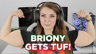 ASUS TUF H5 Gaming 71 Headset  BRIONY gets a workout [upl. by Nonarb]