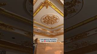 Gypsum ceiling decoration  falls ceiling decor  gypsum interior [upl. by Hayyim]