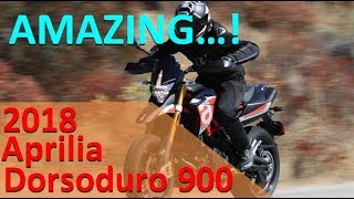 HOT NEWS 2018 Aprilia Dorsoduro 900 First Ride Review [upl. by Ahcsropal]