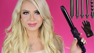 How to use the 5 in 1 Curling Wand  with Demo of each wand  wwwbombayhaircom [upl. by Domenic]