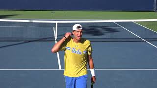 01 28 2018 UCLA Vs Utah State 1 Mens tennis singles [upl. by Adnil]