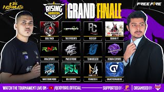 🔴LIVE GRAND FINAL  RISING DOMINATORS  S1  FREE FIRE [upl. by Nhguavad]