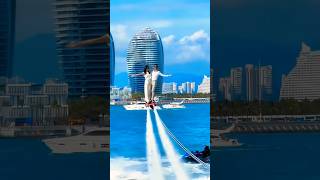 flyboarding with sweeties 🥰 flyboard flying ytshots waterpark [upl. by Wiles]