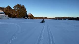 1999 550 Arcticat BearCat long and wide track 3 Nepewassi Lake Ontario [upl. by Owens]