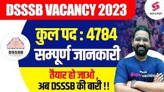 DSSSB Vacancy 2023 Update  DSSSB New Vacancy 2023  DSSSB Notification  Anupam Sir [upl. by Kiernan]