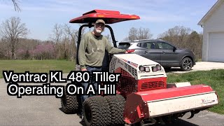 Ventrac KL 480 Tiller Operating On A Hill [upl. by Selina]