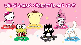 Which Sanrio Character Are You 🎀  Aesthetic Personality Quiz Hello Kitty My Melody amp More [upl. by Airret]