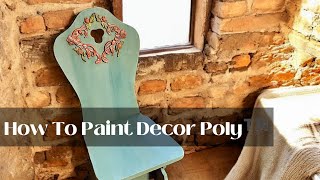 Part 2Rustic Chair With Decor Poly™ Appliques DIY Makeover Tutorial [upl. by Perusse]