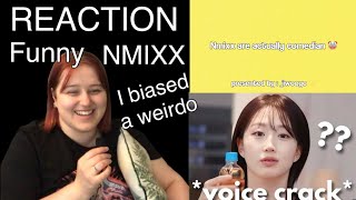 NMIXX Are actually comedian REACTION [upl. by Yznel289]