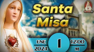 ⛪ Santa Misa ⚜ Lunes 1 de enero de 2024 1200 m  Caballeros de la Virgen [upl. by Mikel]