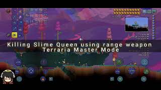 Killing Queen Slime Using SDMG and Chlorophyte Bullets Master Mode  Terraria Mobile [upl. by Reinaldos476]