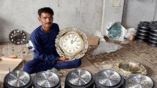 Incredible Process of Making Wall Clock from Scratch  Wall Clock Manufacturing Process [upl. by Particia968]