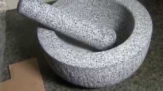 Victor Large Robust Bowl Shaped 20cm Diameter Granite Pestle amp Mortar review [upl. by Otter]