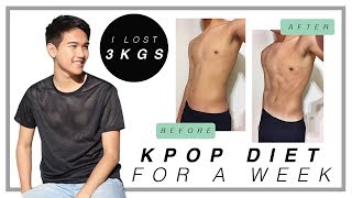 I Dieted Like A Kpop Idol For A Week amp Lost 3 Kgs  Mens Health amp Fitness [upl. by Yeclek]