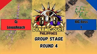 Dynamic Duos Philippines  Group Stage Round 4  Age of Empires 4 [upl. by Chenay]