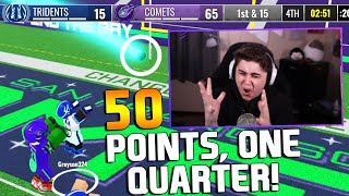 50 POINT COMEBACK IN 1 QUARTER Ultimate Football [upl. by Midis19]