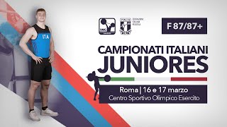 FINALI NAZIONALI CAMPIONATI ITALIANI JUNIORES 2024  8787 F [upl. by Ainolloppa635]