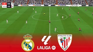 REAL MADRID vs ATHLETIC BILBAO  La Liga 20232024  31 March 2024  Full Match  PES Gameplay [upl. by Arikehs]