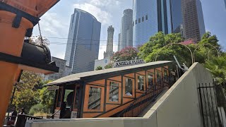 Angels Flight Railway Ride  Downtown Los Angeles DTLA  September 21 2024 [upl. by Ahsieit947]