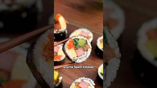 Making Spam Kimbap for Husband shorts [upl. by Enytnoel]