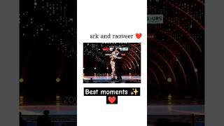 Srk and ranveer ❤️ best moments awards zoyashaad trendingshorts [upl. by Itnava]