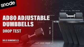 Snode AD80 Cast Iron Adjustable Dumbbell DropProof Test [upl. by Lois]