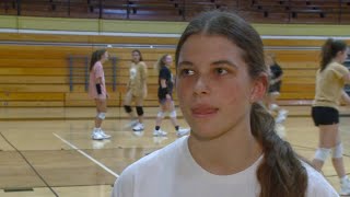 Churubusco volleyballs Aryssa George full interview 9212023 [upl. by Southard]