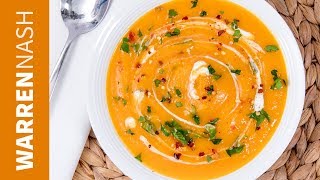 Spicy Butternut Squash Soup Recipe  Easy amp Tasty Winter Recipes by Warren Nash [upl. by Ileane]