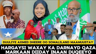 Hargaysi Waxay Ka Darnayd Qaza Markii Aan Diiday Inan Duqeeyo” Duuliye Axmed Dheere Oo La Maamuusay [upl. by Hills]