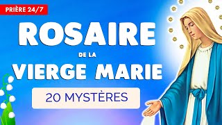 🔴 ROSAIRE de la VIERGE MARIE 🙏 Puissante Prière des 4 Chapelets en Continu [upl. by Aeslehc]