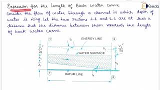 Back Water Curve and Afflux  Hydraulics  GATE [upl. by Christiano]