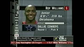 Cowboys Select SS Roy Williams 2002 NFL Draft [upl. by Ulric932]