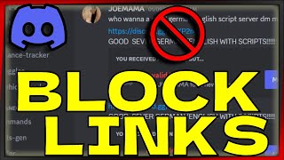 How To Block Spammy Links in your Discord server in 2024 [upl. by Melise68]