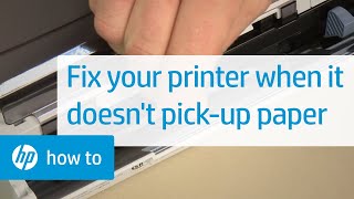 Fix your HP printer not picking up paper  HP Support [upl. by Hickie]