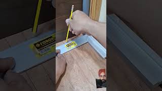 diy woodworking flooring tiles toolscarpenter carpentryyoutubeshortscuttingskills tutorial [upl. by Nehgaem]