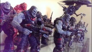 Action Figure Collection NECA Halo etc [upl. by Rotciv]