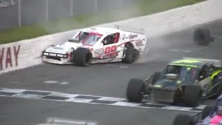 Riverhead Raceway Modified Crashes [upl. by Lytsirk692]