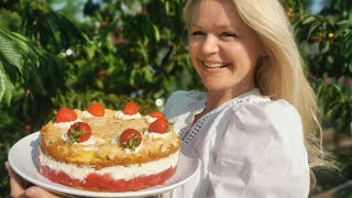 Erdbeertorte vom Feinsten Jeder wollte das Rezept davon [upl. by Einalam]